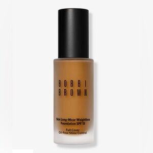 NIB BOBBI BROWN SKIN LONG WEAR WEIGHTLESS FOUNDATION SPF 15 - W-074 GOLDEN